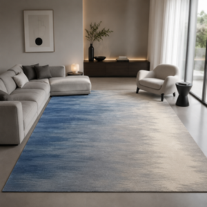 <span class=keywords><strong>Tappeto</strong></span> di lusso fatto a mano blu <span class=keywords><strong>bianco</strong></span> sfumato a mano moderno minimalista <span class=keywords><strong>tappeto</strong></span> di seta di <span class=keywords><strong>lana</strong></span> NZ per soggiorno - Product Image 1