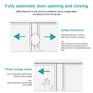 Sistema <span class=keywords><strong>de</strong></span> Seguridad Inteligente con Sensor <span class=keywords><strong>de</strong></span> Movimiento Táctil <span class=keywords><strong>para</strong></span> Interiores, Motor Inalámbrico, Abrepuertas Automático <span class=keywords><strong>de</strong></span> Vidrio Corredizo con Levitación Magnética - Product Image 5