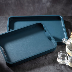 Morandi Colored <b>Tea</b> <b>Tray</b> Rectangular Serving <b>Tray</b> For Home Living Room Nordic Style Modern Design Solid Color - Product Image 1
