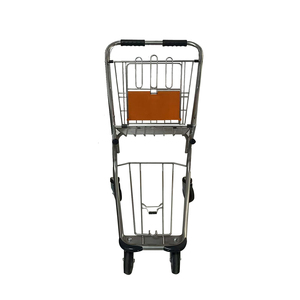 Carrito de equipaje resistente para aeropuerto con freno, carrito de mano para pasajeros para terminal de aeropuerto - Product Image 2
