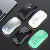 Offre Spéciale RVB LED rétro-éclairé ergonomique souris de jeu sans fil rechargeable pour ordinateur portable pour les utilisateurs d'ordinateurs