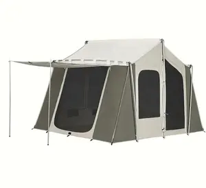 帆布豪华帐篷豪华野营帐篷大空间小屋家庭帐篷