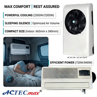 Climatiseur de toit split 12V 24V pour cabine de camion 2500W, refroidissement rapide, sans ralenti, pour semi-remorque, camping-car, fourgonnette, caravane, excavatrice