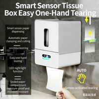 Distributeur de mouchoirs intelligent à induction, boîte à papier toilette électrique automatique pour la maison et les restaurants