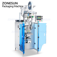 ZONESUN ZS-FP220E automatique VFFS pompe à engrenages Servo électrique complète crème cosmétique shampooing Sauce Sachet pâte remplissage Machine à sceller