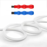 Tira de Luz LED en Forma de S de 12V, Tira de Luz LED Flexible de Neón, Tira RGB para Bar, Coche, Exteriores, Hogar, Decoración DIY