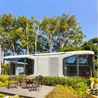 Maison préfabriquée modulaire, maison capsule mobile personnalisée, design moderne, insonorisée, imperméable, ignifuge, 20 40FT, bureau de luxe