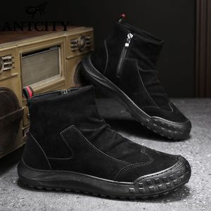 Chaussures de randonnée imperméables pour hommes, dessus en cuir véritable, semelle intermédiaire en PU/caoutchouc, doublure en cuir véritable, pour l'extérieur, toutes saisons - Product Image 6
