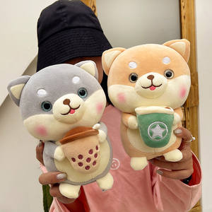 Peluches <span class=keywords><strong>Corgi</strong></span> personalizados, perro <span class=keywords><strong>Corgi</strong></span> con té de la leche, juguetes de peluche suaves para niñas fans, recuerdo, peluches bonitos, <span class=keywords><strong>Corgi</strong></span>, venta al por mayor - Product Image 4