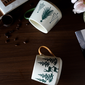 Nuova <span class=keywords><strong>Tazza</strong></span> da Caffè <span class=keywords><strong>in</strong></span> Ceramica Creativa a Forma di Albero di Natale, <span class=keywords><strong>Tazza</strong></span> Personalizzata per <span class=keywords><strong>Colazione</strong></span>, Latte e Acqua - Product Image 3