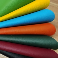 Simili cuir PVC gaufré imprimé, résistant aux rayures, élastique, avec support tricoté, ignifuge, pour housses de siège auto et revêtements.