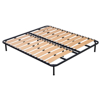 Cadre de lit en cuivre de luxe taille King avec sommier en contreplaqué courbé, écologique et durable, pour usage en appartement