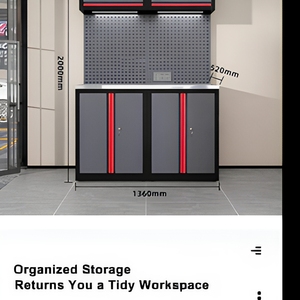 Heavy Duty Modular Tool <b>Cabinet</b> Workbench System Lockable Storage <b>Garage</b> Repair Station - Product Image 5