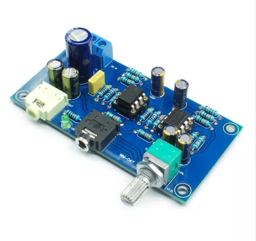 HIFI 47 Earphone Amplifier Module 2 Channel Headphone Amplifier Board DC Single Power Version Amplifier Headphone DIY