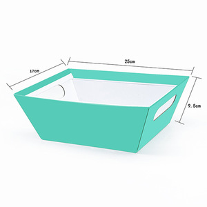 Lớn dã ngoại cản trở hộp hình thang màu giỏ các tông Quà Tặng container nông thị trường Khay hộp quà tặng - Product Image 6