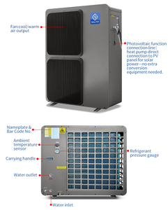 Pompe à chaleur Europe 2026 220V pour chauffage au sol haute température 8kW CO2 <span class=keywords><strong>R744</strong></span> - Product Image 3
