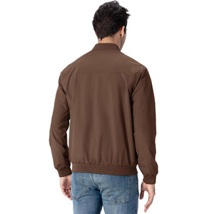 Men's Vintage Coats Windproof Puffer <b>Jacket</b> with Zipper for Moto Varsity Baseball & Casual Riding Stand Windbreaker - Product Image 3