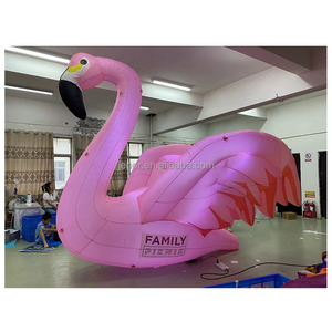 <span class=keywords><strong>Flamant</strong></span> <span class=keywords><strong>rose</strong></span> <span class=keywords><strong>gonflable</strong></span> géant avec lunettes, animaux gonflables pour la décoration d'événements - Product Image 5