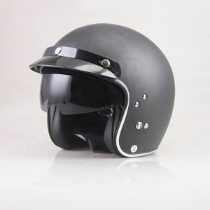 Casco de carreras con certificación DOT & ECE, ABS, doble visera abatible, tamaño XL, casco de motocicleta de media cara abierto con forro de espuma, precio de fábrica - Product Image 1