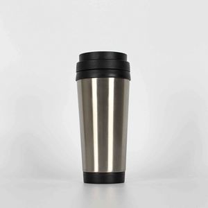 Blue Stainless Steel Travel Tumbler <b>Double</b> <b>Wall</b> Vacuum Insulated Leak-Proof 6-12 Hours Thermal Insulation Eco-Friendly Lid - Product Image 2
