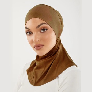 Wholesale Muslim Cotton Breathable Islam Stretchy Turban Bonnet Full Coverage Underscarves <strong>Head</strong> Cover <strong>Ninja</strong> Sports Hijab - Product Image 3