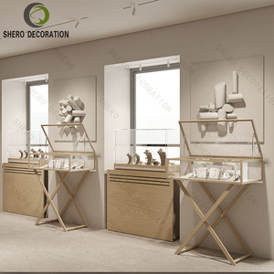 Modern Jewellery Shop Counter Wood Jewelry Showcase Cabinet Glass Cabinet <b>Display</b> <b>Case</b> For Luxury Jewellery Showcase - Product Image 4