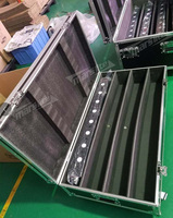 Flight case en aluminium personnalisé Marslight pour éclairage de scène avec quatre roues