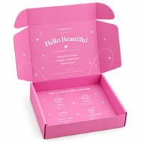 Boîte d'expédition postale en carton ondulé avec logo personnalisé imprimé, boîte pliante recyclable pour produits de beauté et de soins de la peau