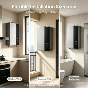 <span class=keywords><strong>Calentador</strong></span> de Agua de Pared con Protección Contra Sobrecalentamiento de <span class=keywords><strong>Gas</strong></span> <span class=keywords><strong>Natural</strong></span>, Pantalla LED de Eficiencia Energética, Operación Táctil, Precio de Fábrica - Product Image 6