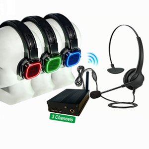 <span class=keywords><strong>Auriculares</strong></span> Inalámbricos <span class=keywords><strong>de</strong></span> <span class=keywords><strong>Alta</strong></span> <span class=keywords><strong>Calidad</strong></span> K206 2.4G para Discoteca Silenciosa, <span class=keywords><strong>Auriculares</strong></span> <span class=keywords><strong>de</strong></span> Uno a Muchos para Fiestas, Meditación, etc. - Product Image 1