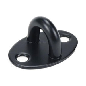 Черная нержавеющая сталь CNC обработанная настенная круглая Потолочная пластина с крючком для потолка/настенного изготовления листового металла - Product Image 5