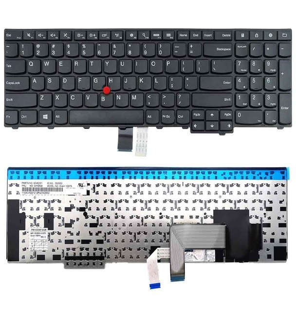 New Plastic Replacement Keyboard for Thinkpad T550/T540/T540P/T560/W540/W541/W550/W550S/L540/L560/P50S/L570-US Layout
