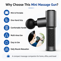 Nouveau mini pistolet de massage rotatif robotisé PRO Percussion Logo pour les muscles du visage et du corps, massage profond des tissus