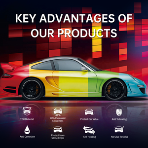 Película Protectora de Pintura para Automóviles TPU PPF Autoregenerable con Cambio de Color Brillante, Protección UV Premium, Fácil Instalación, 7.5mil - Product Image 5