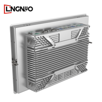 Panel PC Industrial de 12.1 Pulgadas con Pantalla Táctil Capacitiva Sin Ventilador, Monitoreo de Energía Eólica, Aleación de Aluminio, Seis Puertos COM, Resistente al Polvo, HD