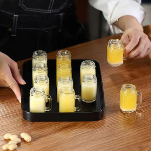 Mini Frascos de Vidrio Transparentes para Conservas con Tapas de Aluminio, Modelo GS-G041, Logotipo Serigrafiado para Café, Miel y Alimentos - Product Image 3