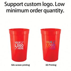 Gobelets en plastique réutilisables personnalisés avec logo pour fêtes, anniversaires, pique-niques, événements sportifs, mariages, stades, cadeaux promotionnels - Product Image 3