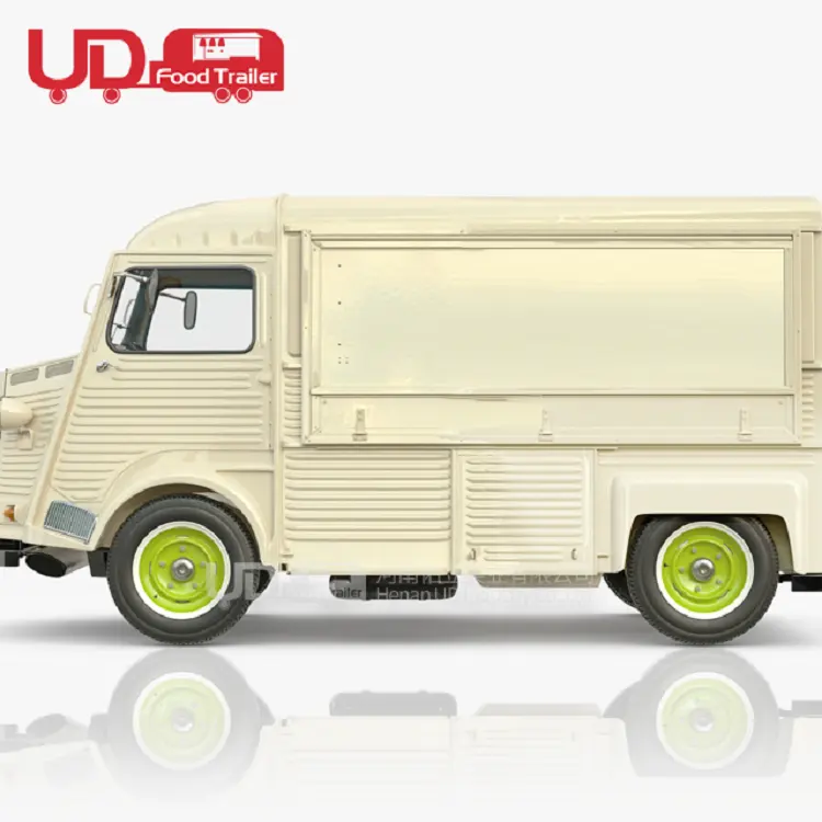 Voedsel Winkelwagen Mobiele Keuken Bbq Grill Afzuigkap Food Truck Volledig Uitgerust Ijs Elektrische Food Truck