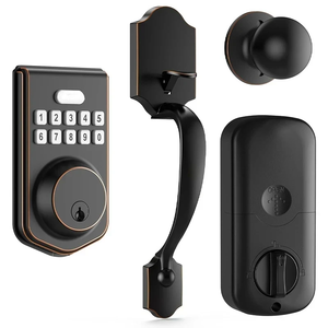 Cerraduras Inteligentes para Puertas de Hotel y Hogar con Logotipo Personalizado, Cerradura Digital Inteligente de Aleación de Aluminio con Huella Dactilar y 2 Llaves - Product Image 1