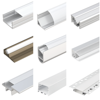 Bande lumineuse à Led en Aluminium, profilé en acier inoxydable, pour vitrine, garde-robe, 3030 noir, 20mm, 3m, 12mm