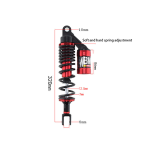 Phụ tùng giảm xóc sau xe máy bằng nhôm USHI 320mm, sử dụng khí nitơ, tương thích với Yamaha 100 Ghost Fire/RSZ/Fuxi/Cygnus/Majesty - Product Image 2