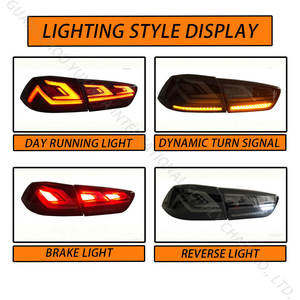 ชุดไฟท้ายรถยนต์ SINDAR Auto RGB LED แบบดัดแปลง สำหรับรถยนต์มิตซูบิชิ แลนเซอร์ อีโว เอ็กซ์ อีเอ็กซ์ ปี 2008-2018 - Product Image 5