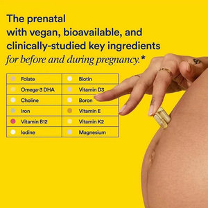 Cápsulas de vitaminas prenatales personalizadas 18 vitaminas y minerales con 200 MG DHA para antes, durante y después <span class=keywords><strong>del</strong></span> <span class=keywords><strong>embarazo</strong></span> + cápsulas duras suaves - Product Image 4