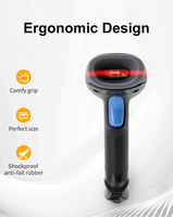 Escáner de Código de Barras 2D Portátil y Duradero, Naranja, Inalámbrico, con Capacidad USB, Memoria para 30000 Códigos, Altamente Rentable, 1 Año de Garantía, en Stock