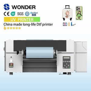 Tc30 UV dtf trong suốt in ấn nhãn dán Máy tấm tùy chỉnh in với Laminator kép xp600 - Product Image 1
