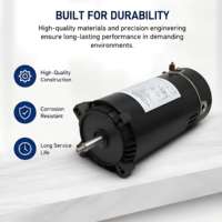 Moteur de remplacement pour pompe de piscine 1HP double tension 115V/230V monophasé, moteur électrique haute efficacité pour systèmes de circulation d'eau