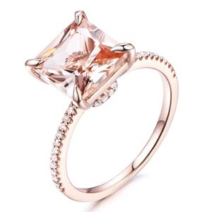 ต่างหูเงินแท้ 925 ชุบทองคำขาว ประดับมอร์แกไนต์ทรงหยดน้ำ - Product Image 6