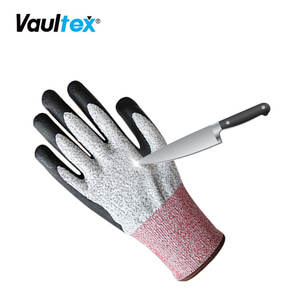 Guantes de trabajo de fibra de vidrio HPPE + de alta calidad Vaulex, guantes anticorte resistentes, guantes de trabajo, construcción de seguridad - Product Image 5