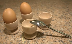 Portabicchieri in legno montessori attrezzi da giardino artigianali set di tazze per uova di faggio tazze da <span class=keywords><strong>caffè</strong></span> graduate in legno naturale non finito arti - Product Image 3