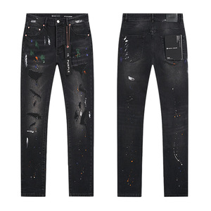 <span class=keywords><strong>Jeans</strong></span> di Alta Qualità Nuovo Stile Estivo con Effetto Sfocato e Distressed, Stile High Street, Perfettamente Abbinabili a <span class=keywords><strong>Jeans</strong></span> Slim a Lunghezza Caviglia - Product Image 2